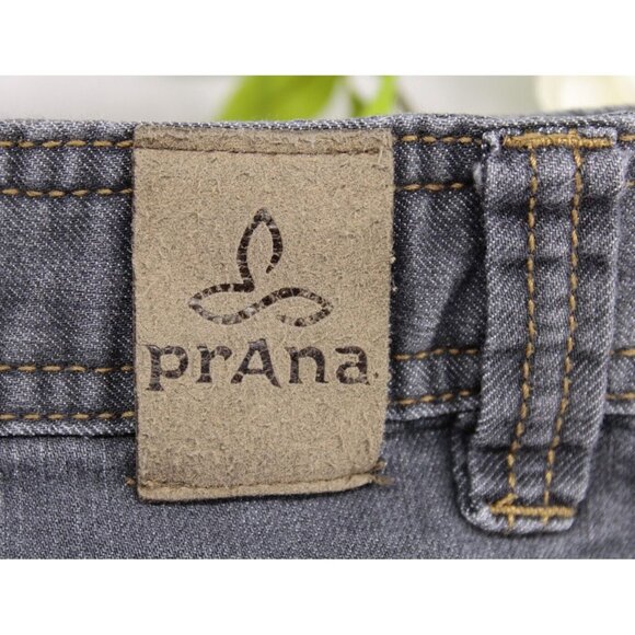 PrAna Men's Jeans Slim Fit Gray Charcoal Breathe Straight Stretch Denim 38x32 - Picture 5 of 7